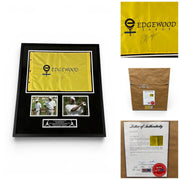Michael Jordan Signed & Custom Framed Edgewood Tahoe Golf Pin Flag PSA LOA0