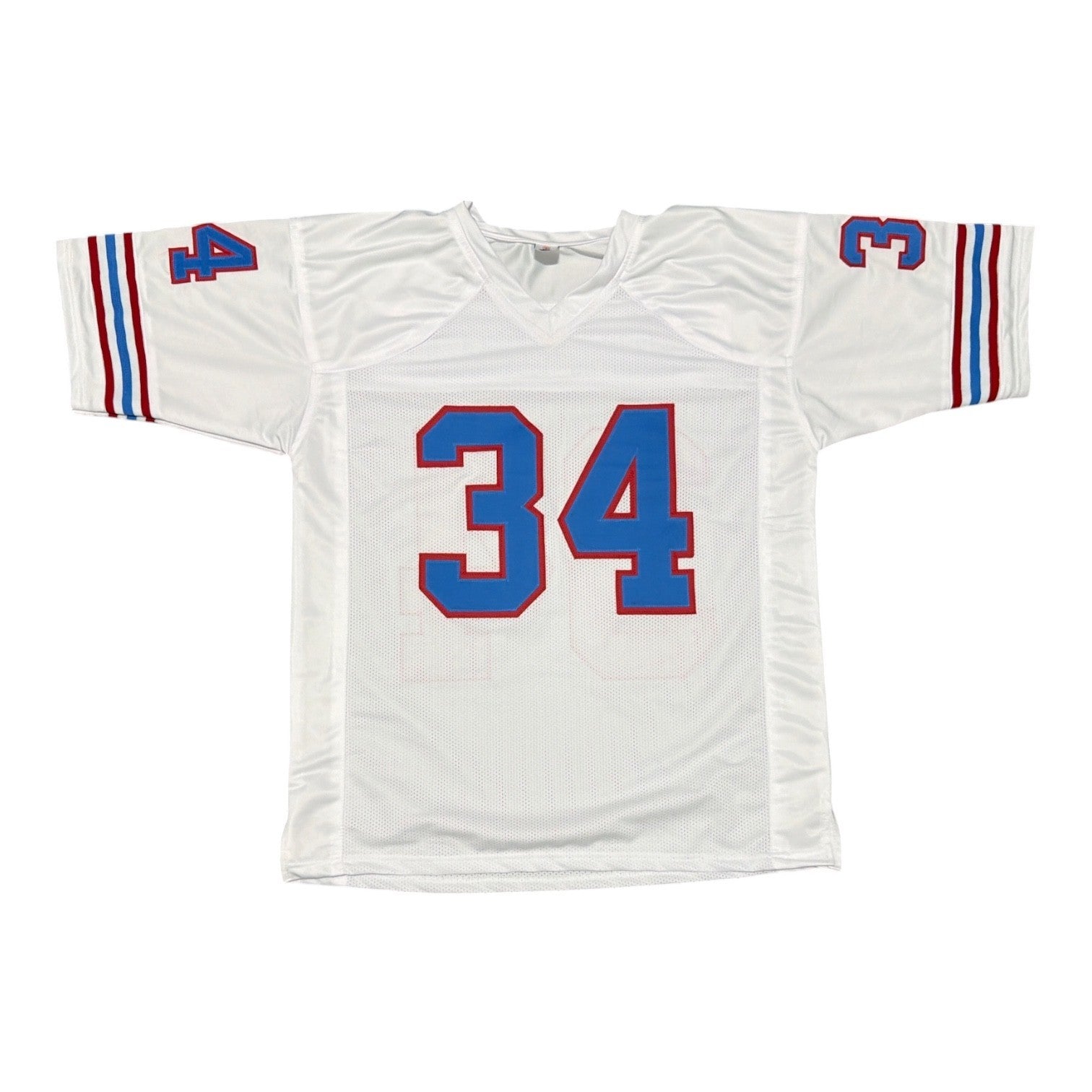 Earl Campbell Signed Houston Oilers Custom Jersey w/ HOF 91 JSA Witness COA2