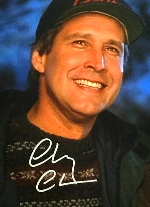 Chevy Chase & Randy Quaid Dual Signed 11x14 Photo Vacation Beckett Wit BAS COA1