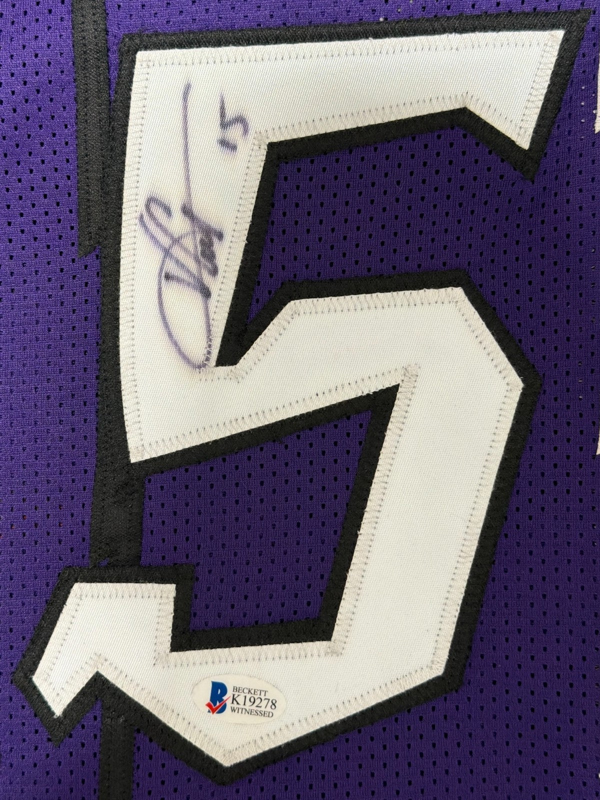 Vince Carter Signed Toronto Raptors Custom Jersey Beckett Witness BAS COA1
