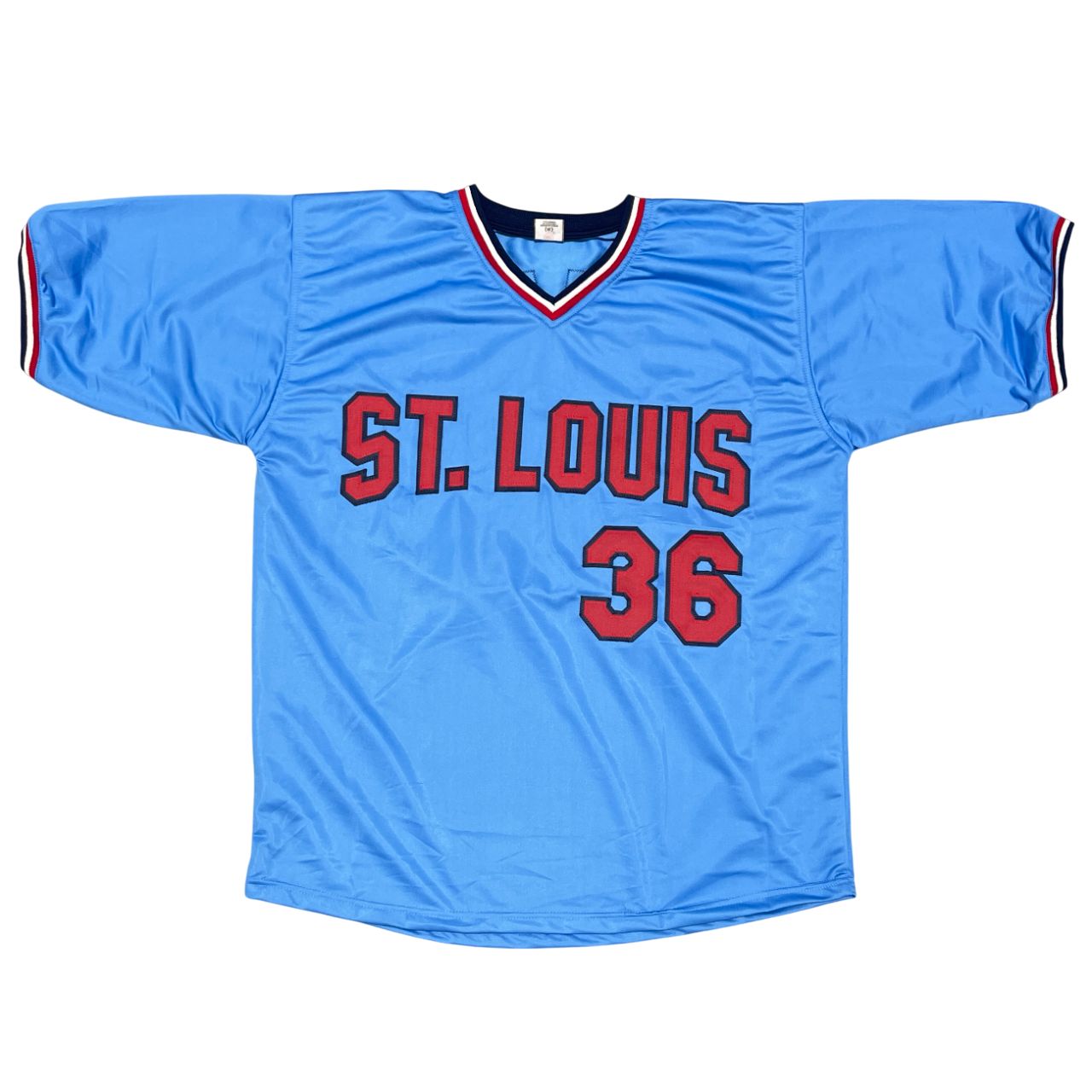 Jim Kaat Signed St Louis Custom Jersey w/ 82 WS Champs Beckett Witness BAS COA2