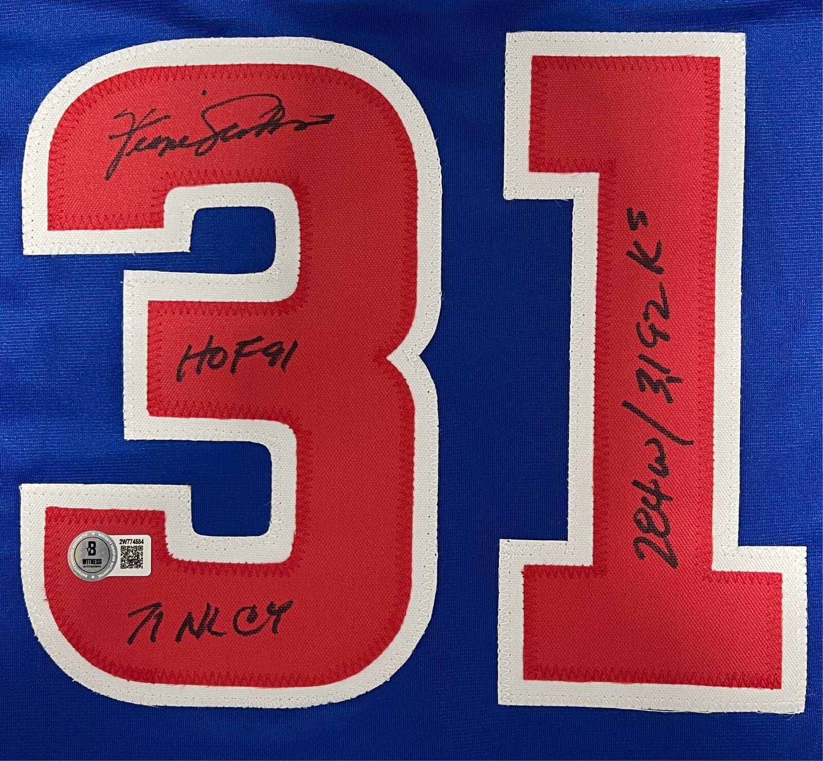 Fergie Jenkins Signed Chicago Cubs Custom Jersey w 4 Ins Beckett Witness BAS COA1