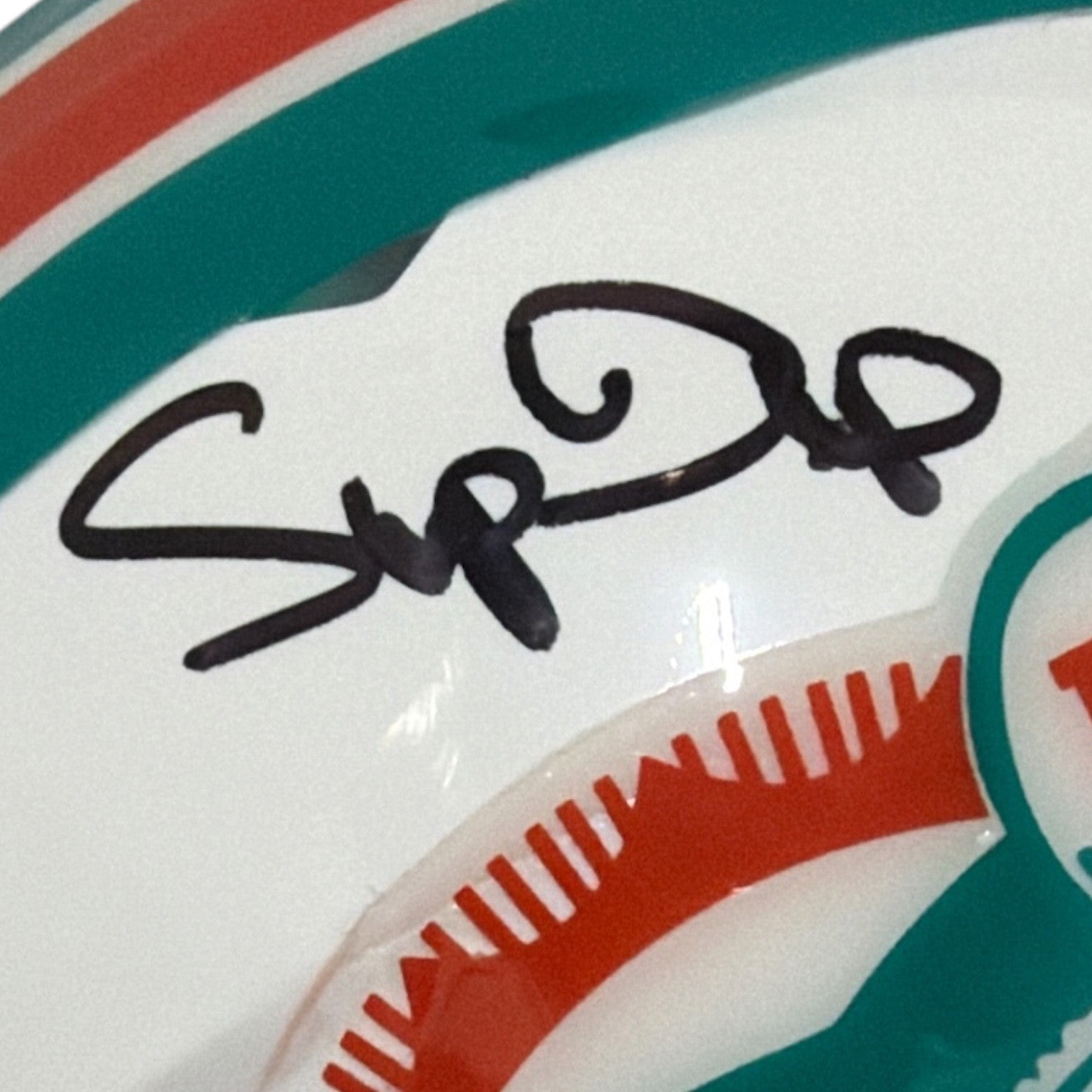 Mark Duper Signed Autographed Miami Dolphins TB Mini Helmet JSA Witness COA1