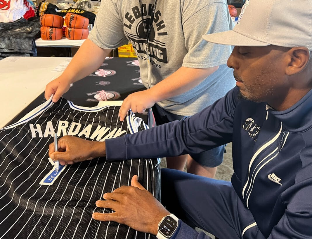 Anfernee Penny Hardaway Signed  Orlando Magic Custom Jersey Beckett Wit BAS COA3