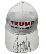 Donald Trump Signed Autographed Make America Great Again Hat Beckett BAS COA LOA0