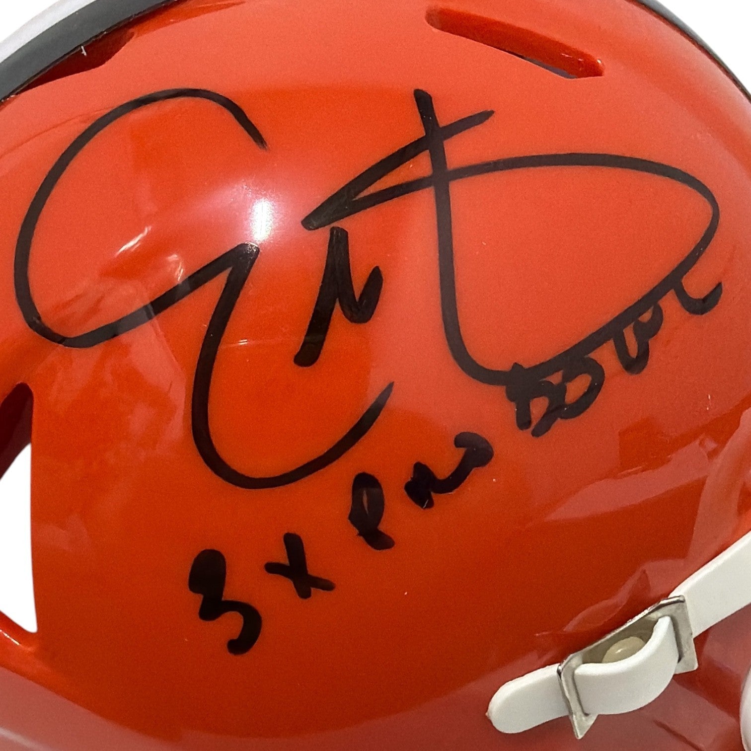 Eric Metcalf Signed Cleveland Browns TB Mini Helmet w/ 3x Pro Bowl Ins JSA W COA1
