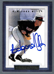 Edgardo Alfonzo Signed Autographed 2002 Fleer Showcase #122 LSCM COA NY Mets0