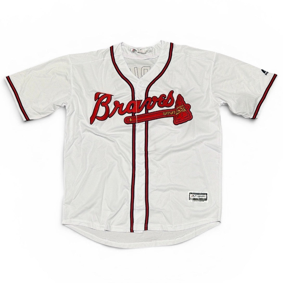 Ozzie Albies Signed Autographed Atlanta Braves Custom Replica Jersey BAS COA2
