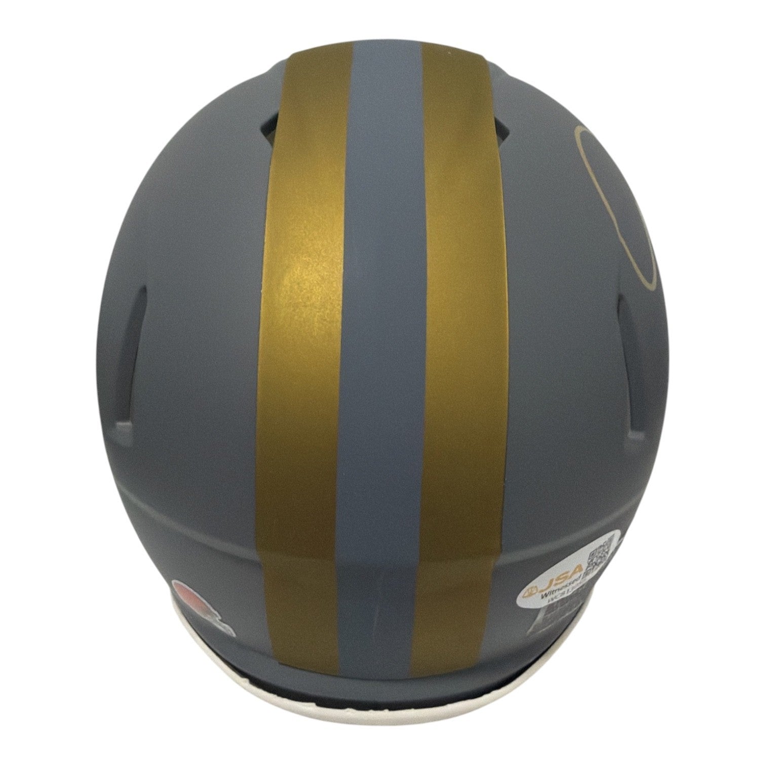 Eric Metcalf Signed Cleveland Browns Slate Mini Helmet JSA Witness COA2