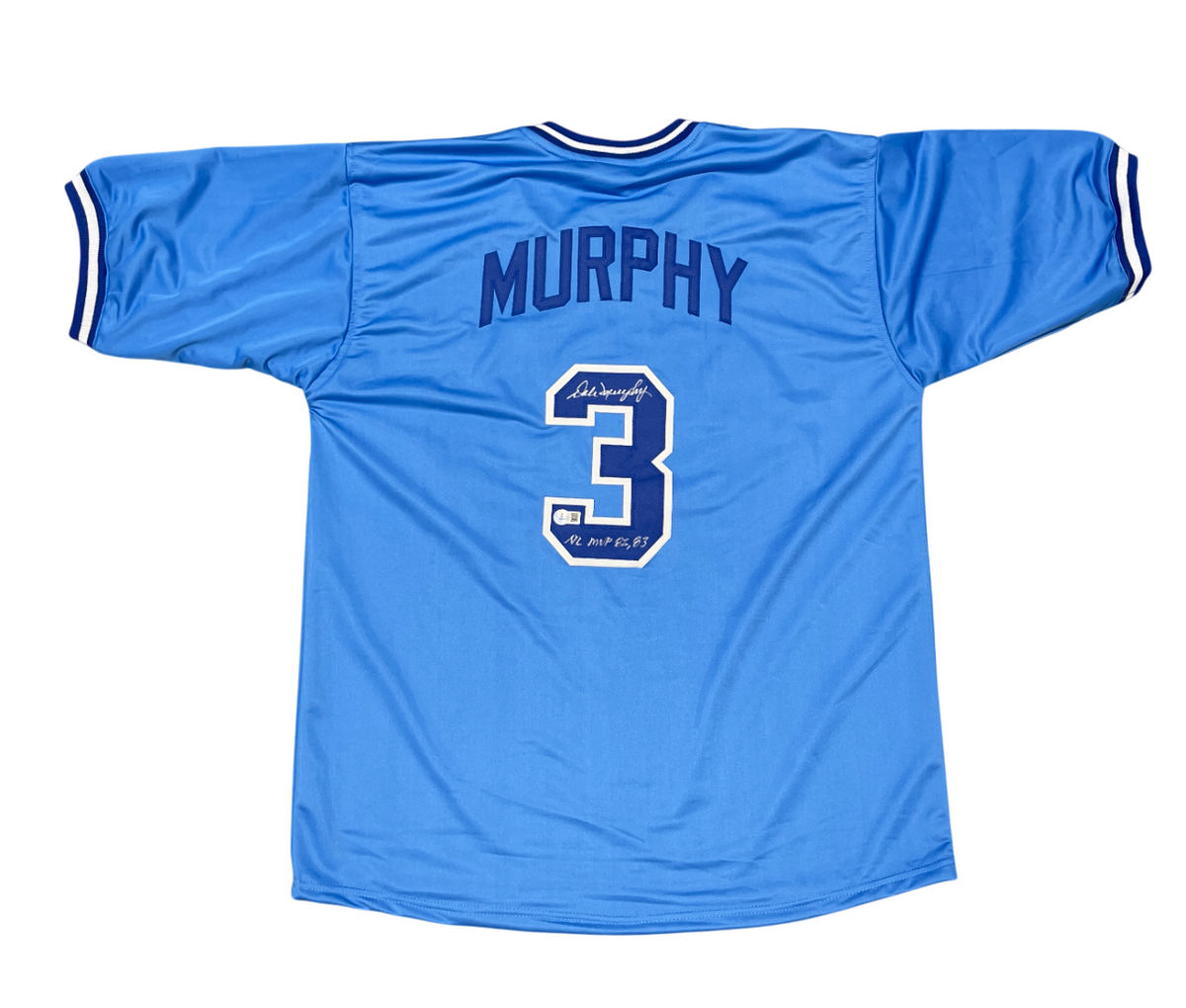 Dale Murphy Signed Atlanta Braves Custom Jersey w NL MVP 82 83 Beckett W BAS COA0