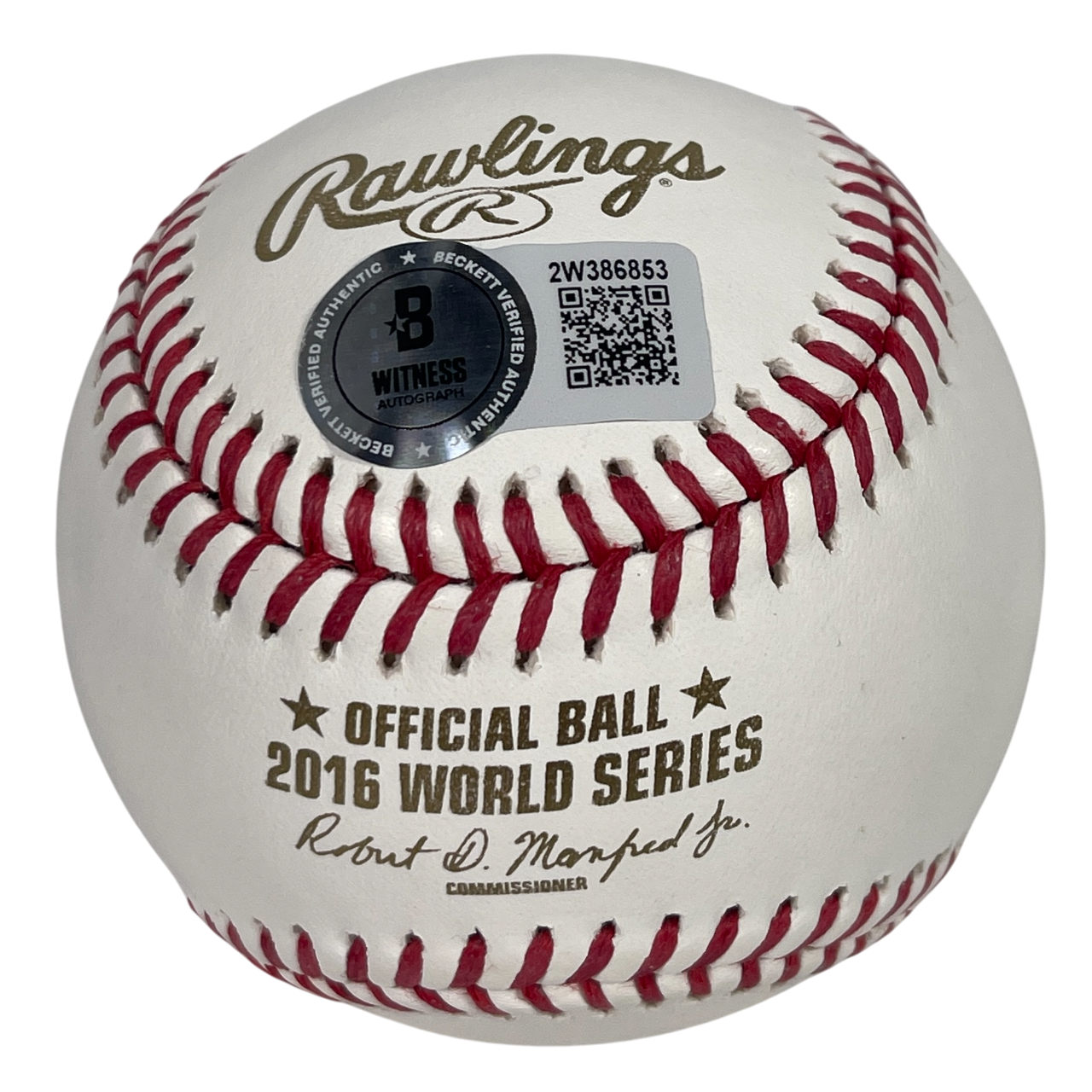 Ben Zobrist Signed Auto 2016 World Series Baseball w/ WS MVP  + Insc Beckett COA1