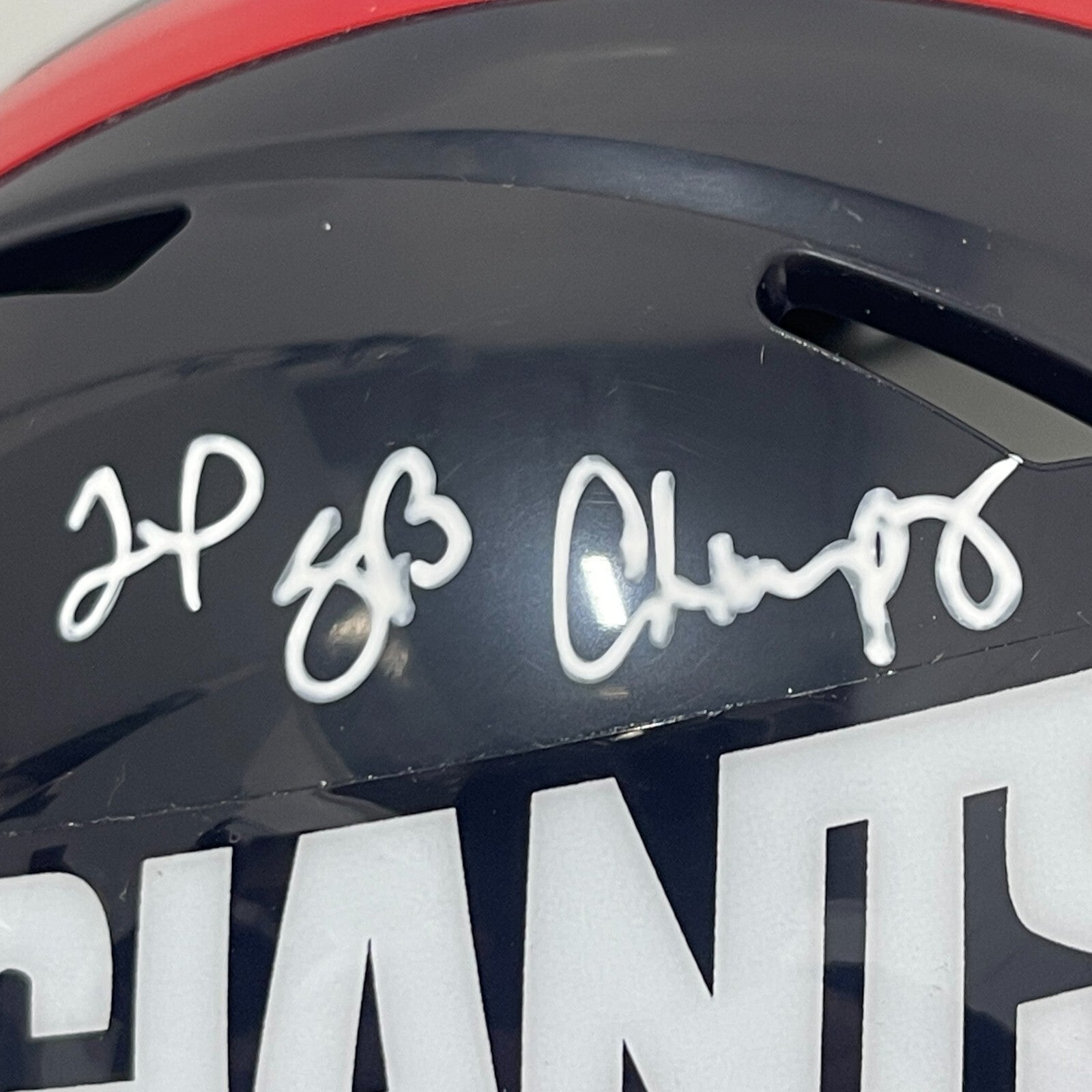 Leonard Marshall Signed Giants TB Mini Helmet w/ 2x SB Champ Beckett W BAS COA2