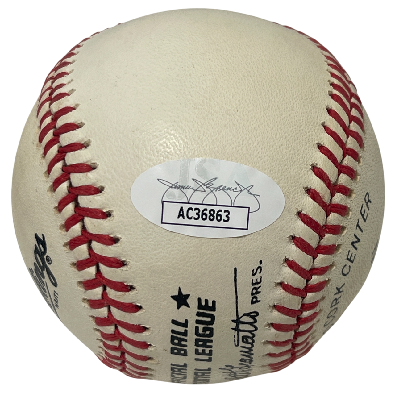 Kirk Gibson Signed Rawlings National League Baseball Detroit Tigers JSA COA B5