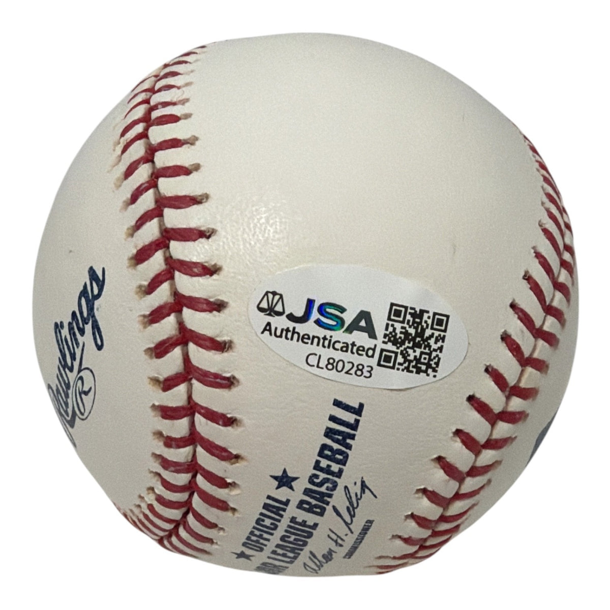 Michael Young Signed Autographed ROMLB Baseball JSA COA Texas Rangers1