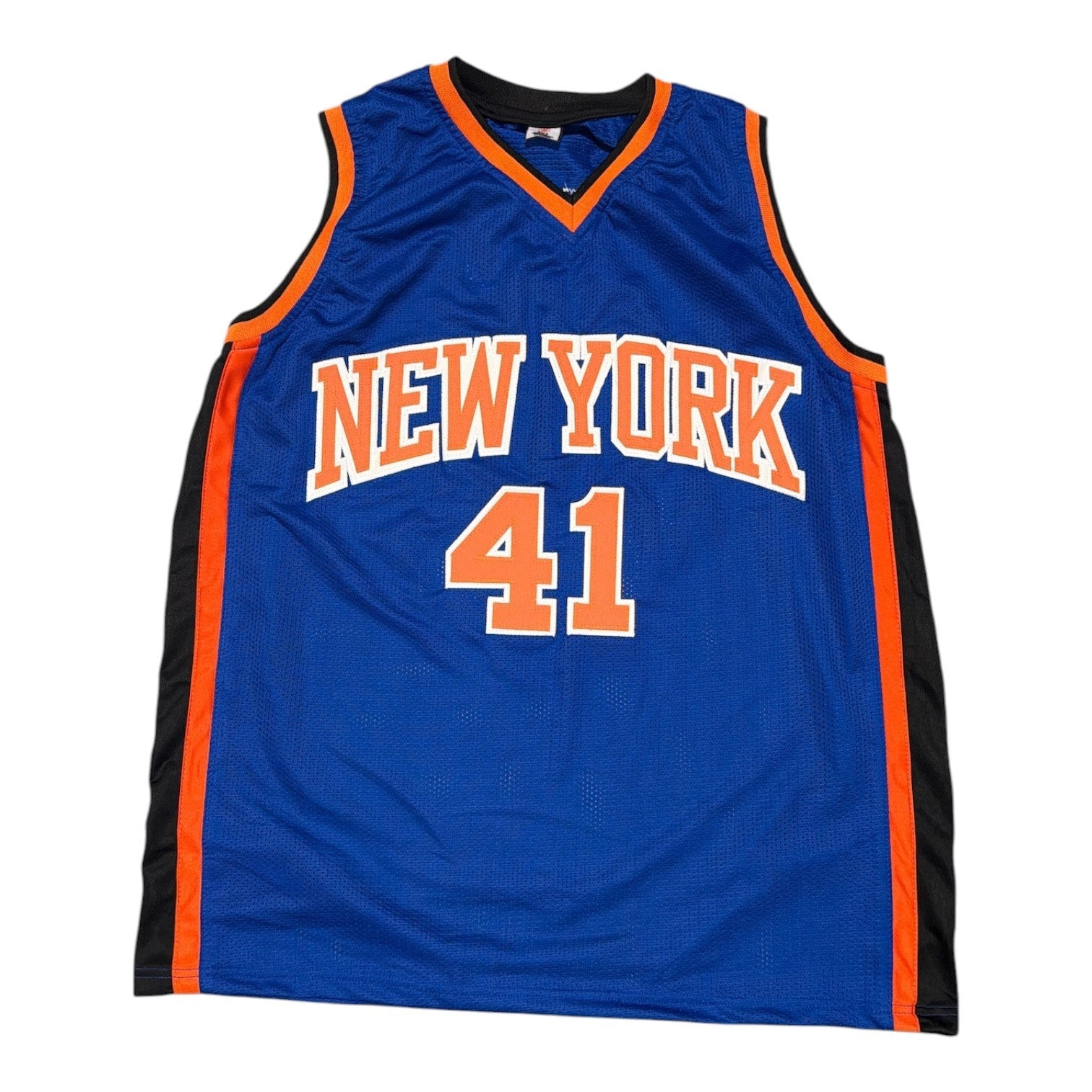 Glen Rice Signed Autographed New York Knicks Custom Jersey JSA Witness COA2