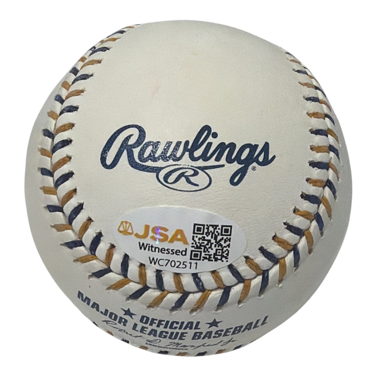 Andrew Fischer Signed Milwaukee Brewers Logo Baseball JSA Witness COA1
