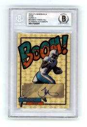 Tyreek Hill 2024 Hits Memorabilia BOOM Super #1/1 Signed BGS BAS Auto Dolphins0
