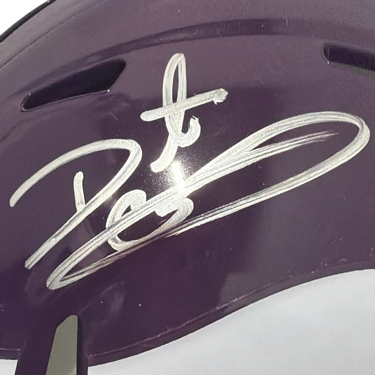 Daunte Culpepper Signed Minnesota Vikings TB Mini Helmet JSA Witness COA1