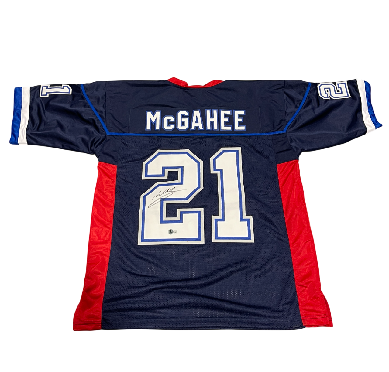 Willis McGahee Signed Buffalo Bills Custom Jersey Beckett Witness BAS COA0