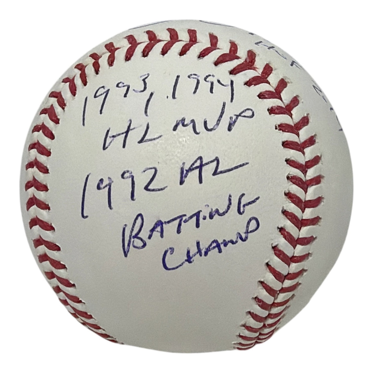 Frank Thomas Signed Autographed ROMLB Baseball w/ 5 Stat Insc JSA COA White Sox2