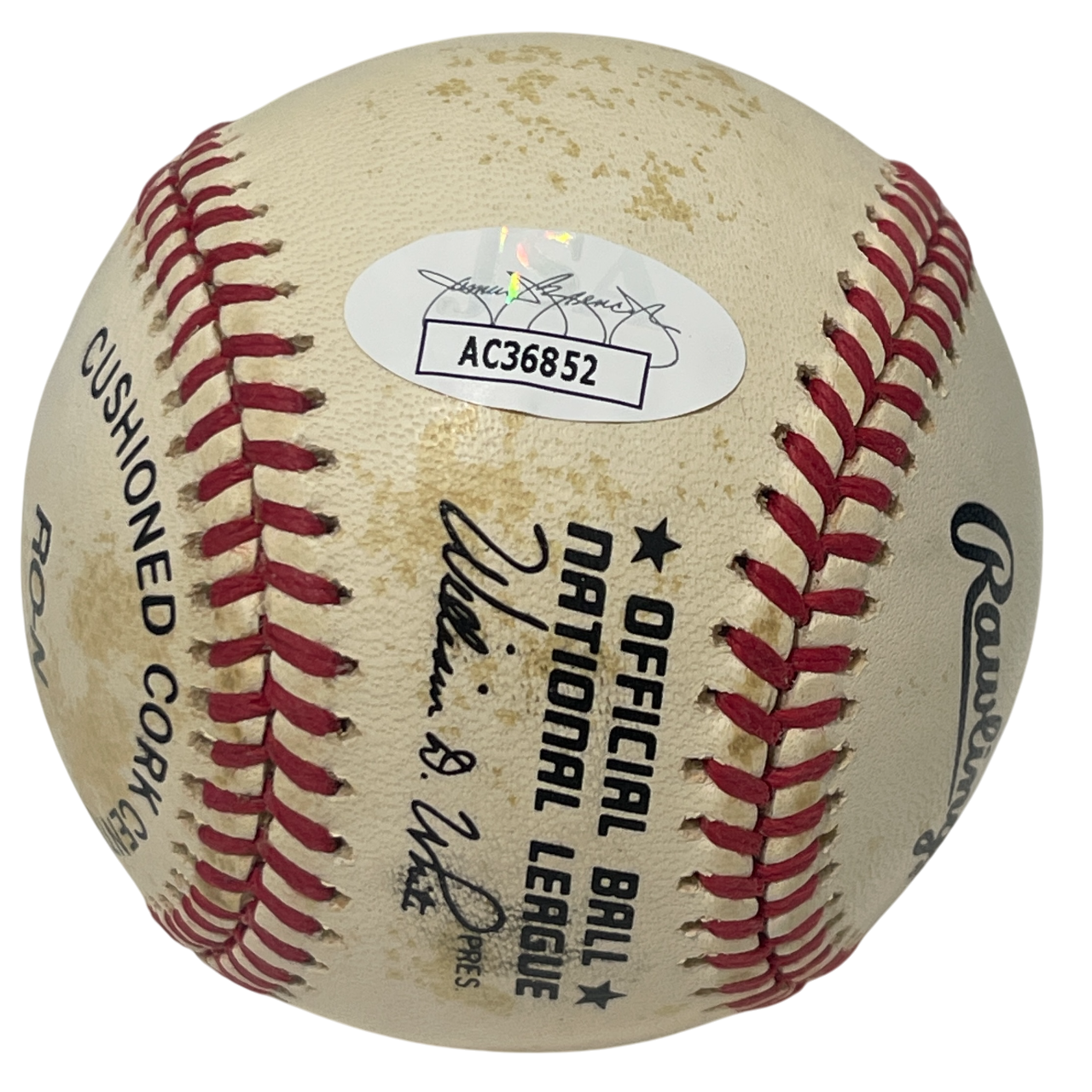 Eddie Murray Signed Rawlings National League Baseball Orioles JSA COA B5