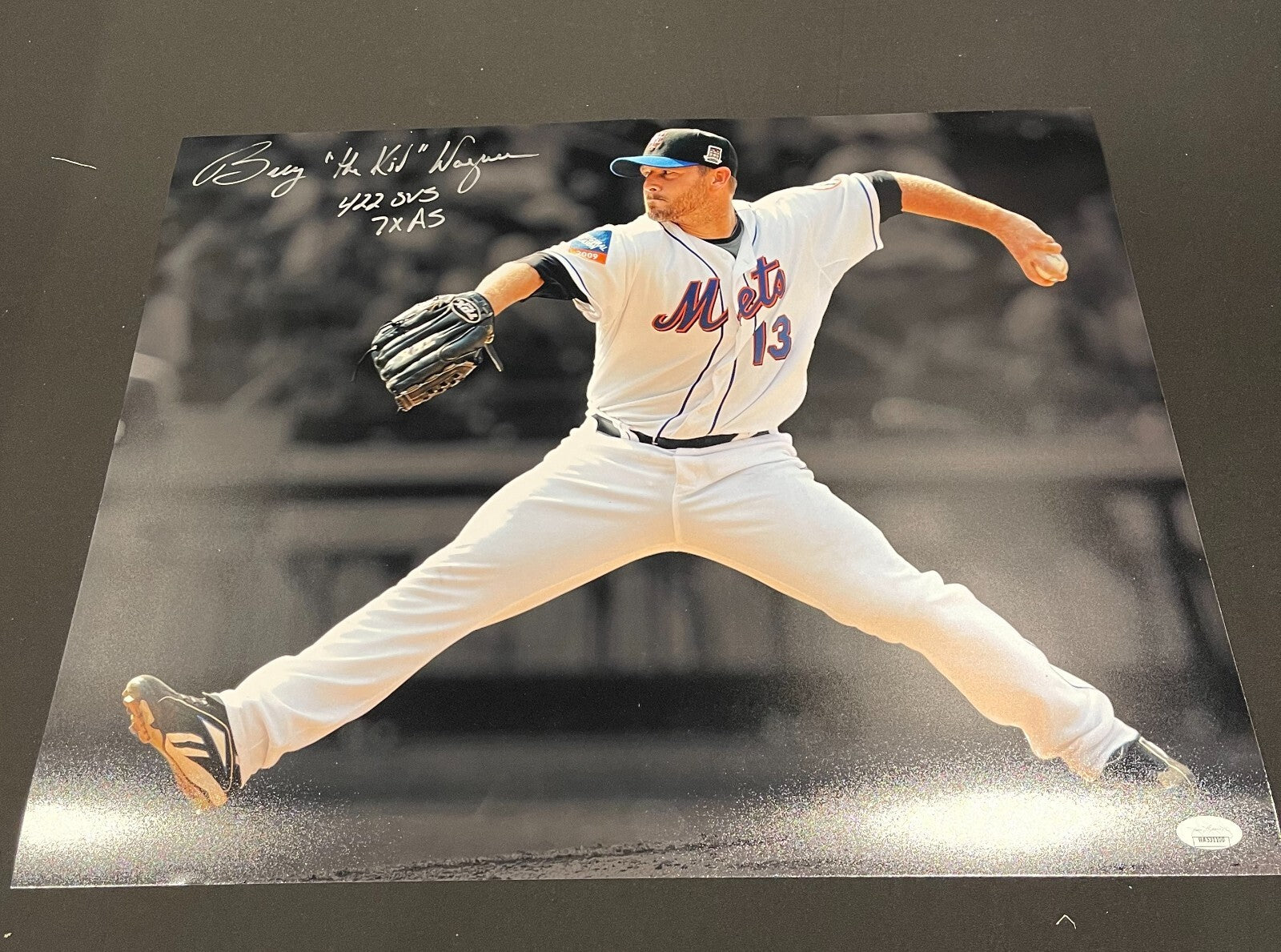 Billy Wagner Signed Autographed New York Mets 16x20 Photo w/ 3x Insc JSA COA0