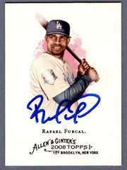 Rafael Furcal Signed 2008 Topps Allen & Ginter #299 LSCM COA Los Angeles Dodgers0