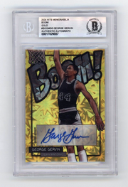 George Gervin 2024 Hits Memorabilia BOOM Gold #/10 Signed BGS BAS Auto Spurs0