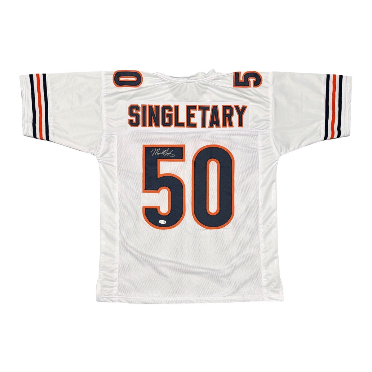 Mike Singletary Signed Chicago Bears Custom Jersey  w/ Full Name JSA Witness COA0