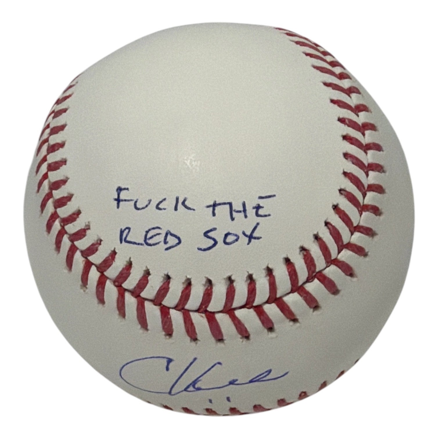 Chuck Knoblauch Signed ROMLB Baseball w/ F**k The Red Sox JSA Witness COA1