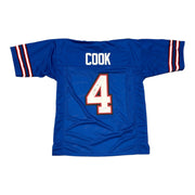 James Cook Signed Autographed Buffalo Bills Custom Jersey Beckett Wit BAS COA0