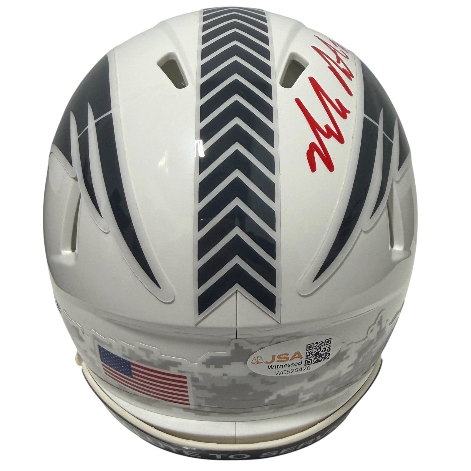 Malcolm Butler Signed Patriots Salute Mini Helmet  w/ SB XLIX GW INT JSA Wit COA3