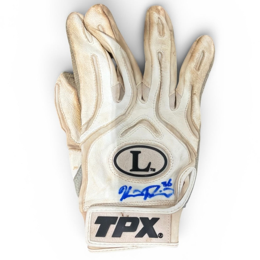 Kevin Plawecki Signed Game Used GU Batting Gloves TPX New York Mets LSCM COA4