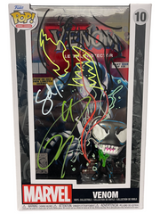 Tom Hardy Signed Venom Funko Pop Comic #10 w Sam De La Rosa Sketch BAS JSA COA D0
