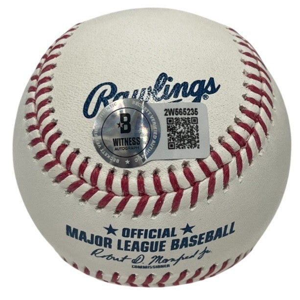 Ray Knight Signed ROMLB Baseball w/ 1986 WS MVP Beckett Witness BAS COA NY Mets1