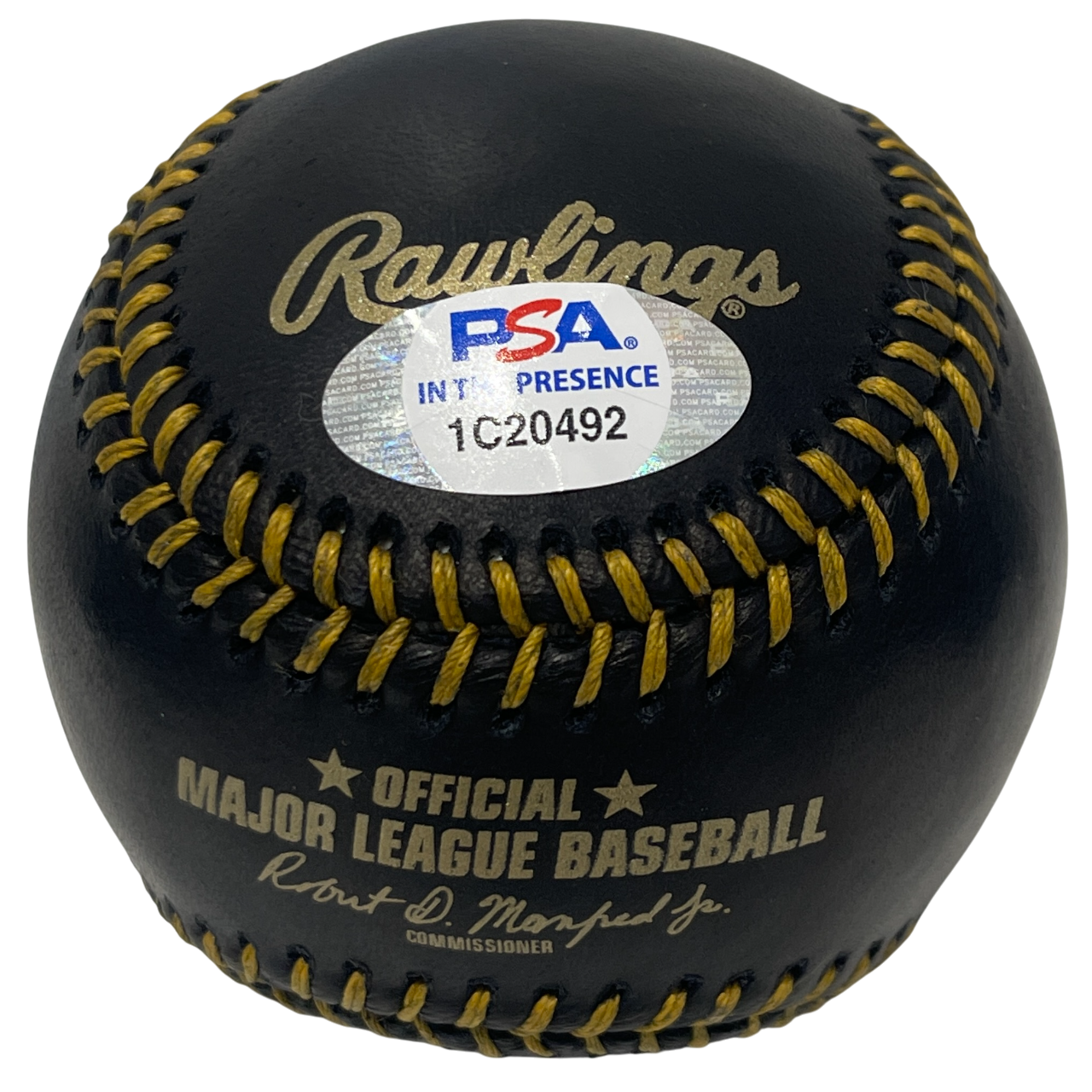 Luis Medina Signed Black Rawlings ROMLB Baseball PSA ITP COA Athletics1