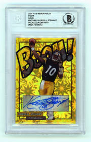 Kordell Stewart 2024 Hits Memorabilia BOOM Gold /10 Signed BGS BAS Auto0
