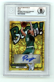 Kristaps Porzingis 2024 Hits Memorabilia BOOM Gold JSY #8/10 Signed BGS BAS Auto0