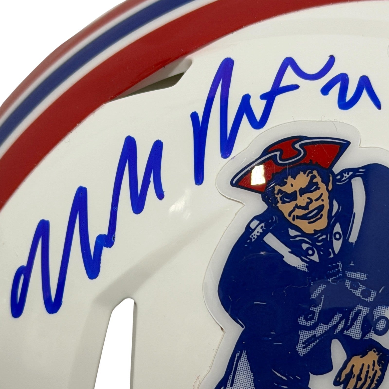 Malcolm Butler Signed New England Patriots TB Mini Helmet JSA Witness COA1