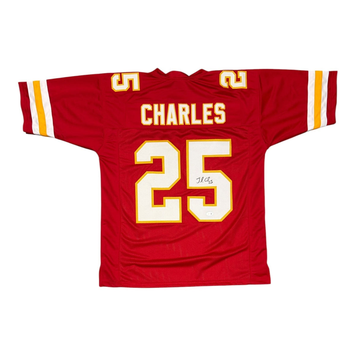 Jamaal Charles Signed Kansas City Chiefs Custom Jersey JSA Witness COA0