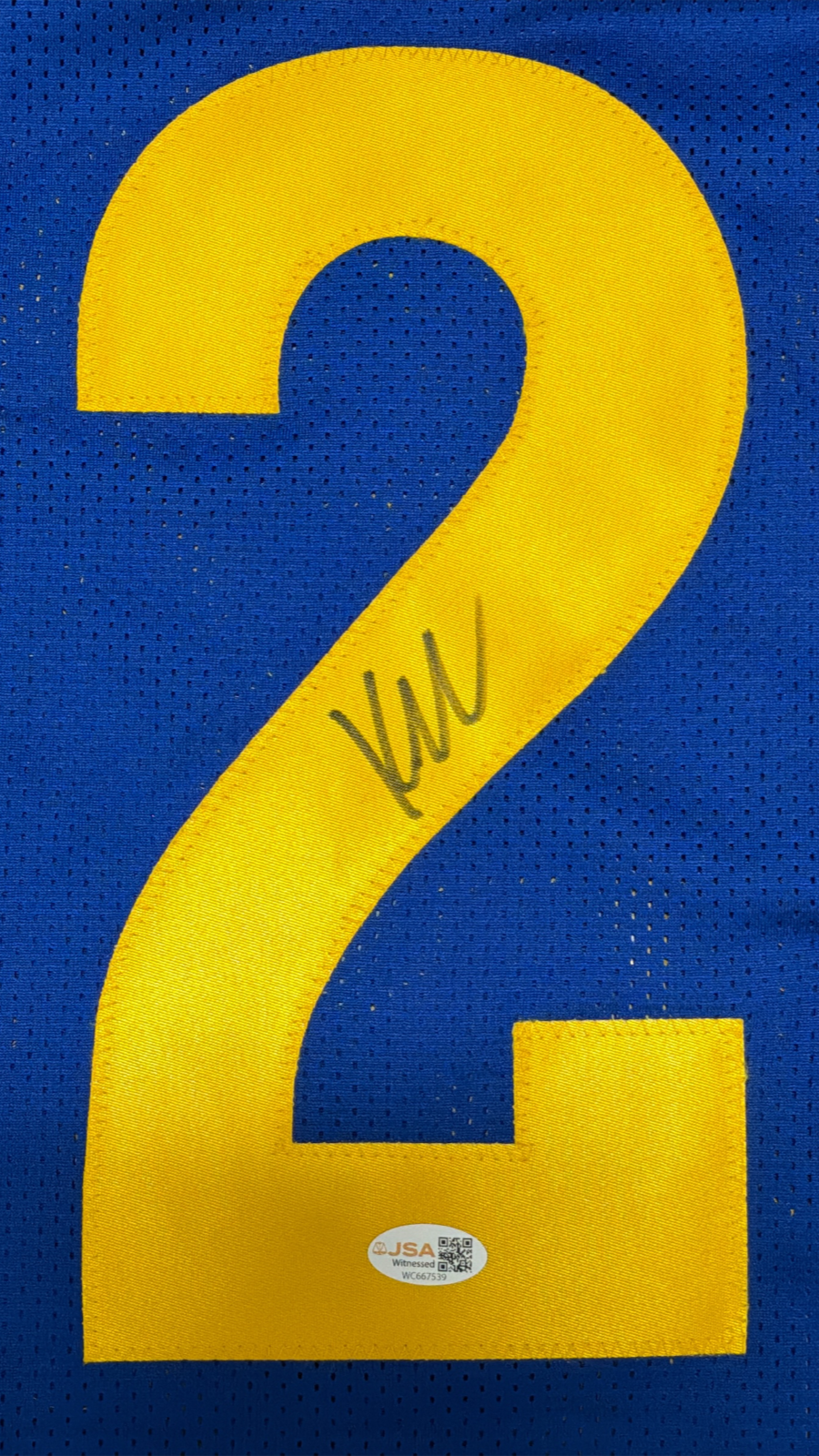 Kyren Williams Signed Los Angeles Rams Custom Blue Jersey JSA Witness COA1