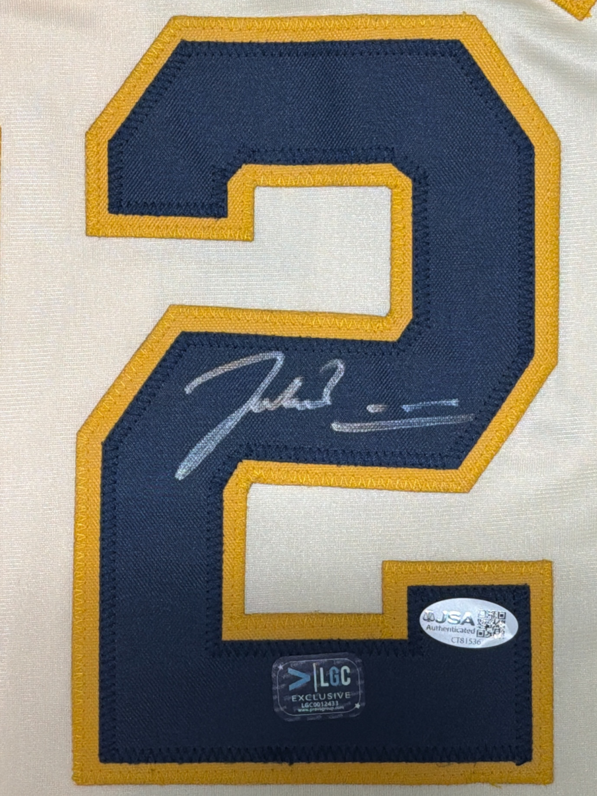 Jacob Misiorowski Signed Milwaukee Brewers Custom Jersey Prova + JSA COA1