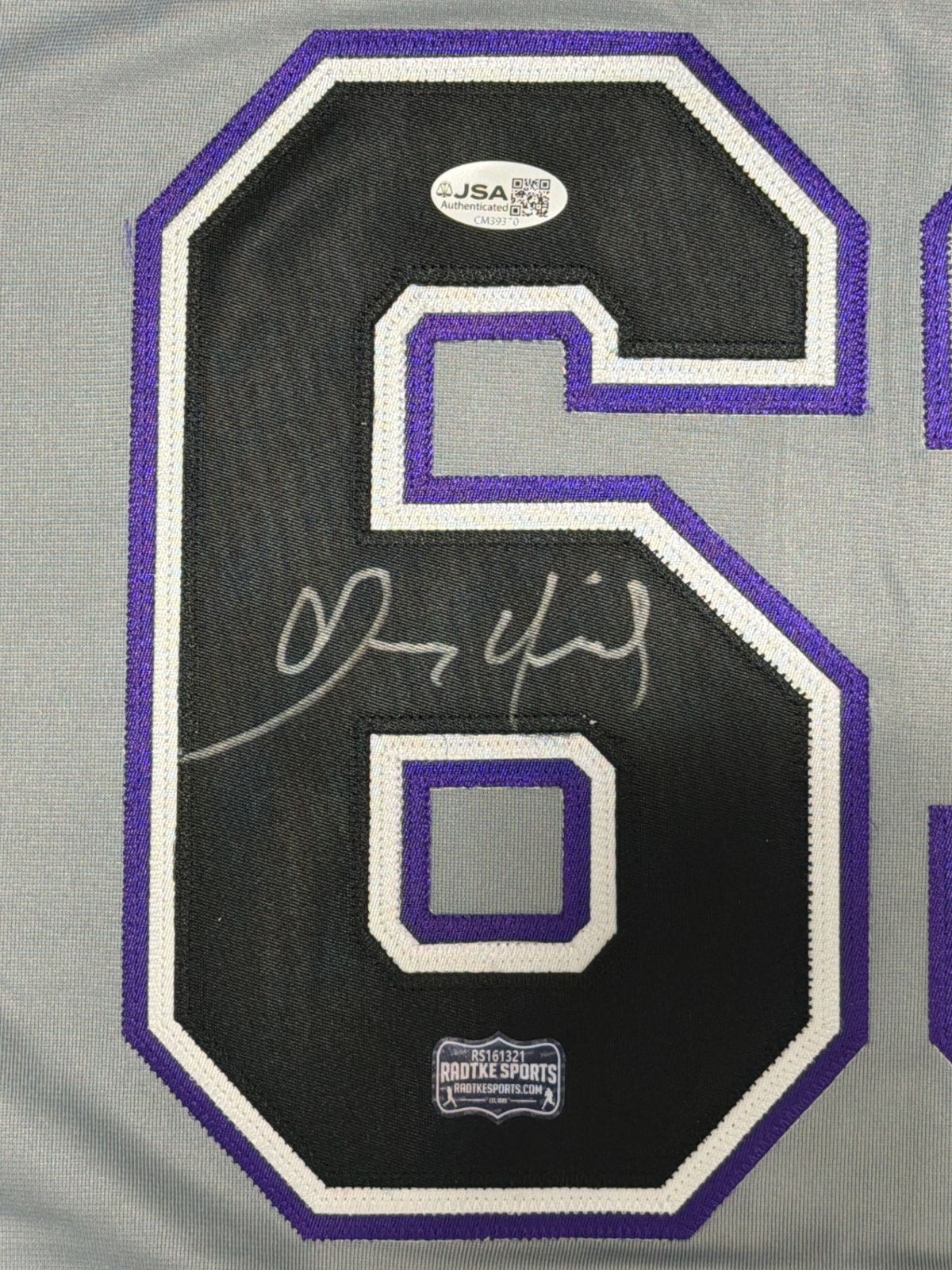 Dennis Quaid Signed Autographed Jim Morris The Rookie Custom Jersey JSA COA1