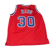 Bernard King Signed Washington Bullets Custom Jersey w/ HOF Beckett Wit BAS COA0