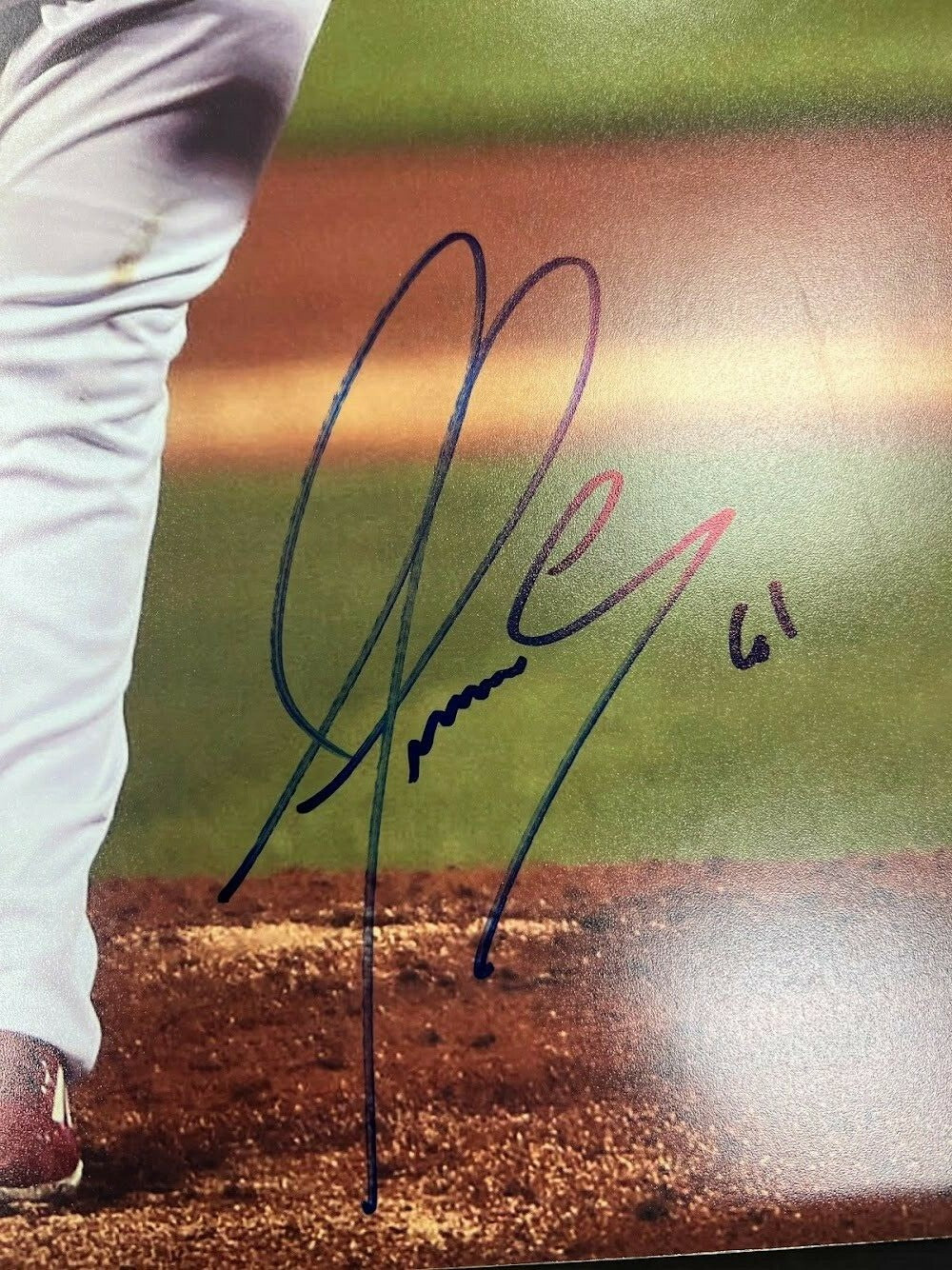 Alex Reyes Signed Autographed 16x20 Photo JSA COA St. Louis Cardinals A1