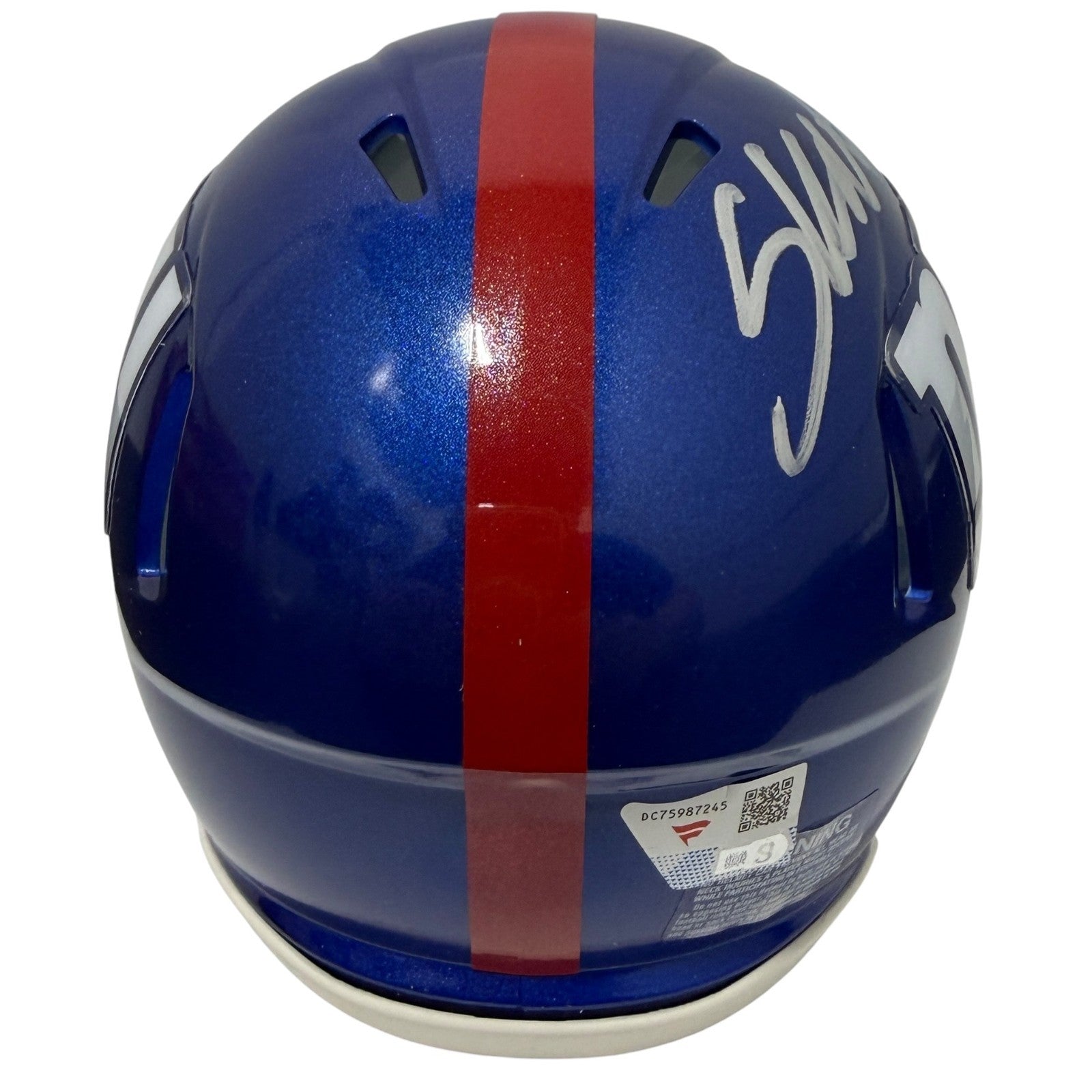 Cam Skattebo Signed Autographed New York Giants Speed Mini Helmet FANATICS COA2