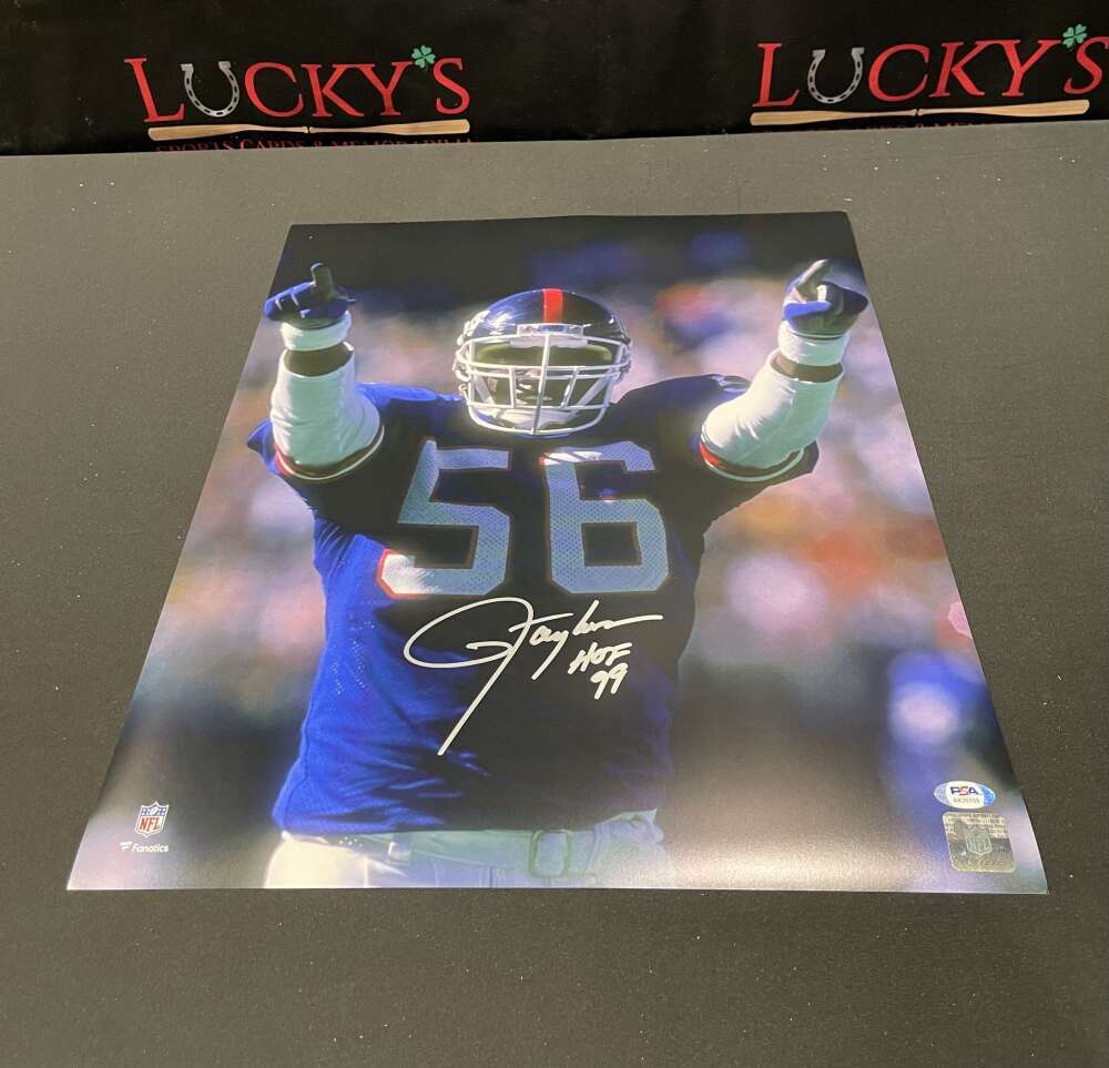 Lawrence Taylor Signed Auto Autographed 16x20 Photo Fanatics PSA COA HOF 990