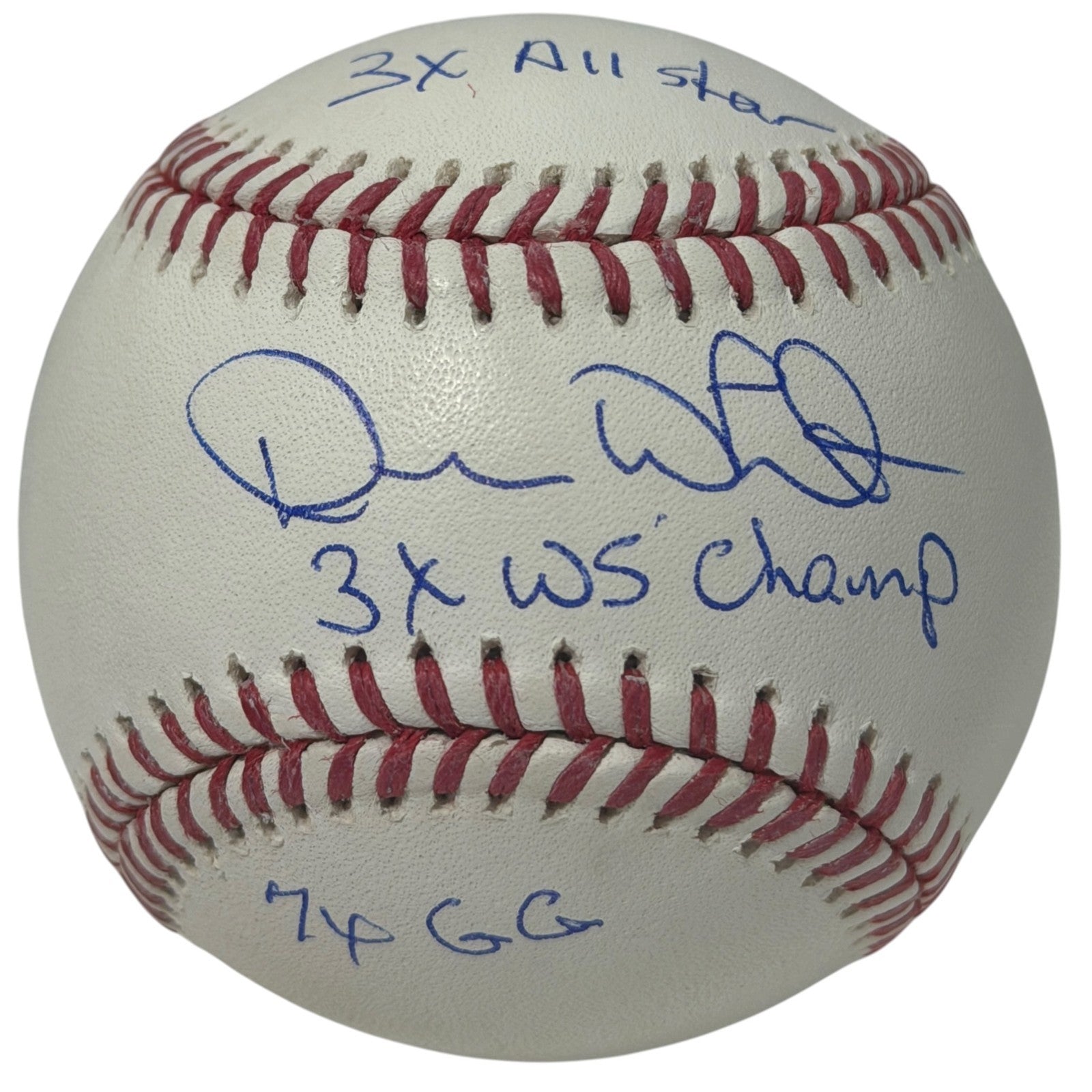 Devon White Signed Autographed ROMLB Baseball w/ 3x Insc JSA Witness COA0