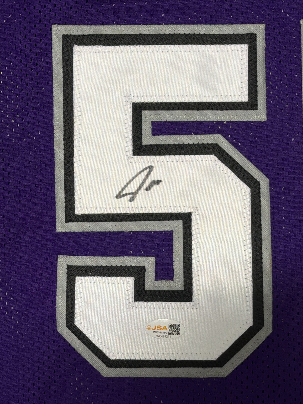 Jason Williams Signed Sacramento Kings Custom Jersey JSA Witness COA1
