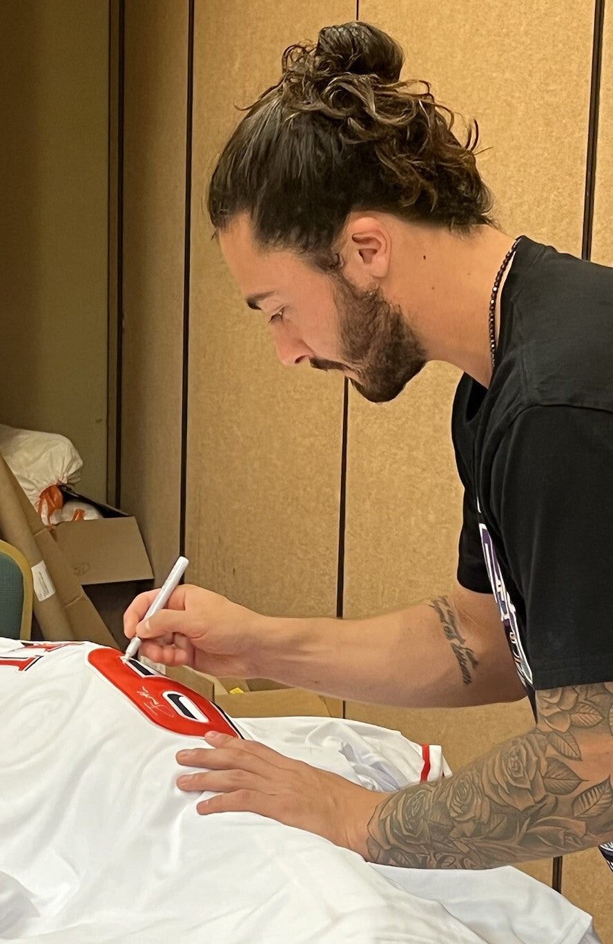 Jonathan India Signed Framed Custom Jersey w/ 2 Insc LE #1/6 Reds PSA ITP COA2